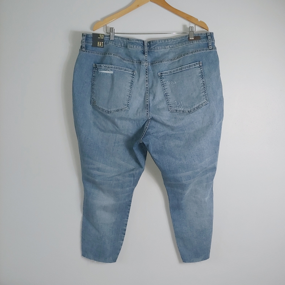 24W NWT Kut From The Kloth High Rise Fab Ab Crop Skinny Jeans